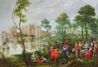 Picnic en un parque de Christoffel Jacobsz van der Lamen